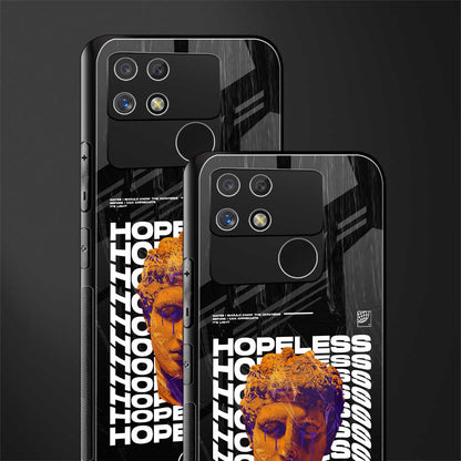 hopeless greek back phone cover | glass case for realme narzo 50a