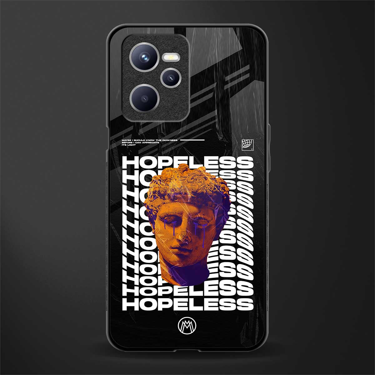 hopeless greek glass case for realme c35 image