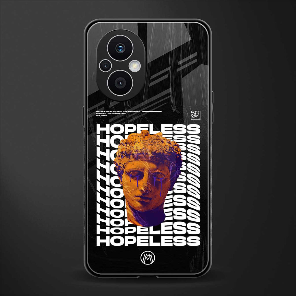 hopeless greek back phone cover | glass case for oppo f21 pro 5g
