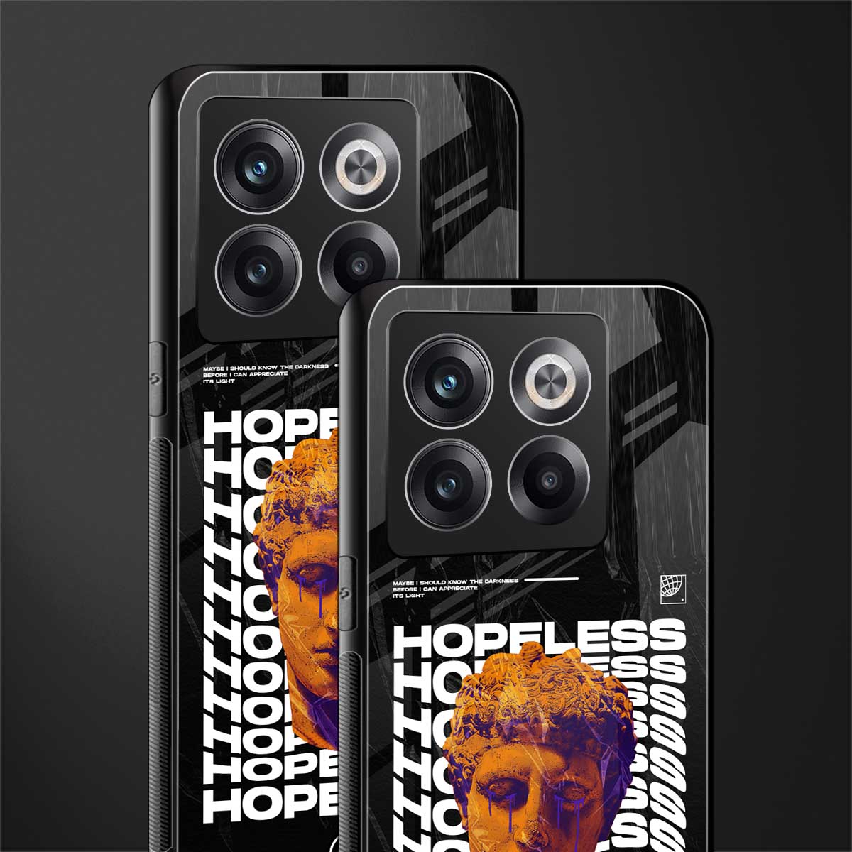 hopeless greek back phone cover | glass case for oneplus 10t