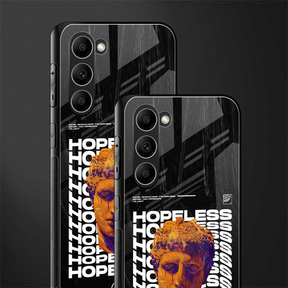 hopeless greek glass case for phone case | glass case for samsung galaxy s23 plus