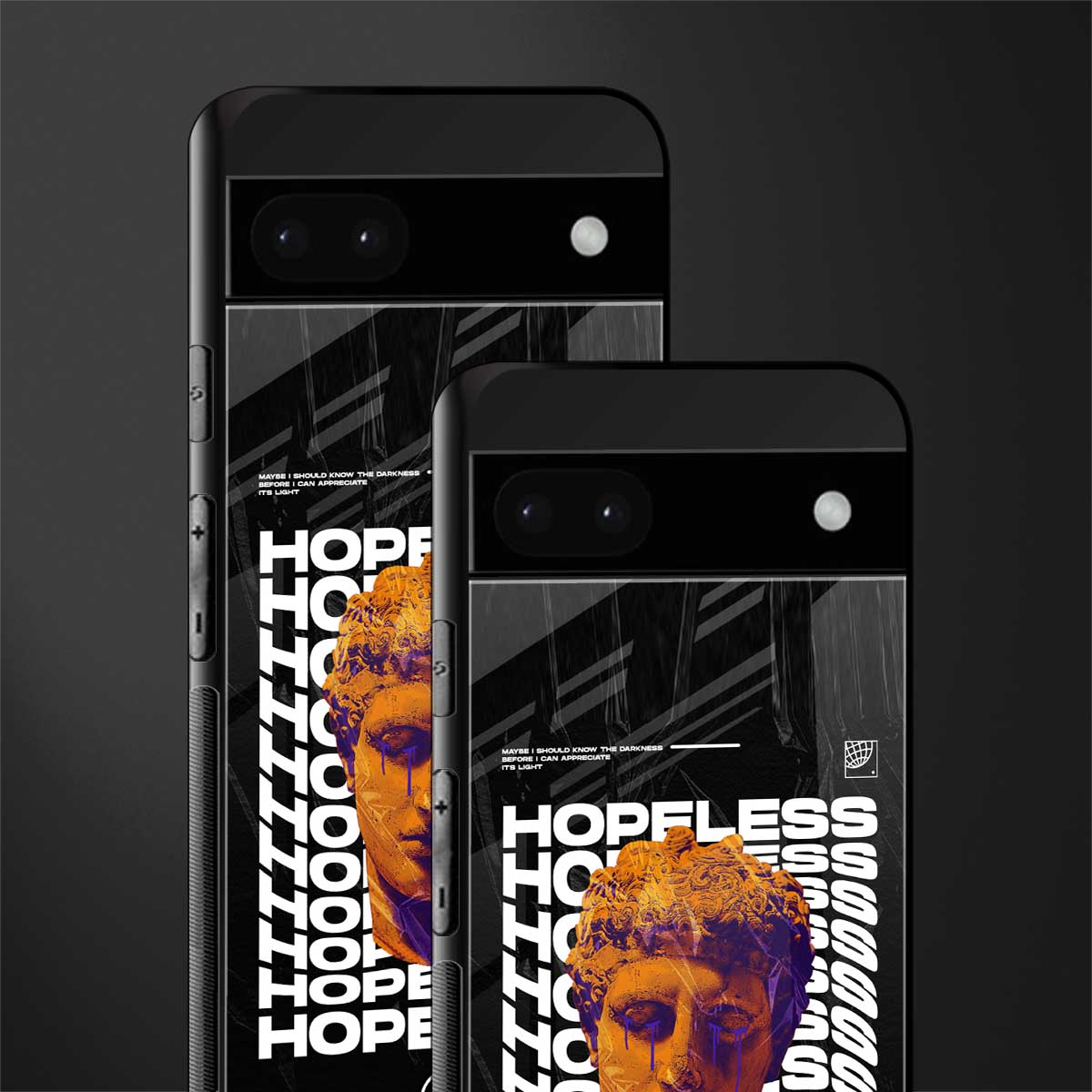 hopeless greek back phone cover | glass case for google pixel 6a