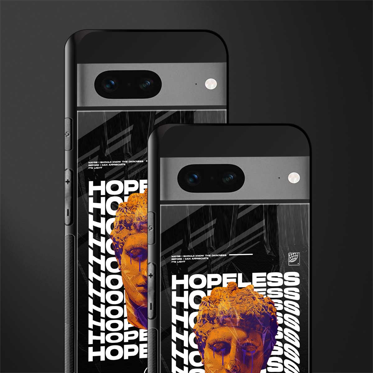 hopeless greek back phone cover | glass case for google pixel 7