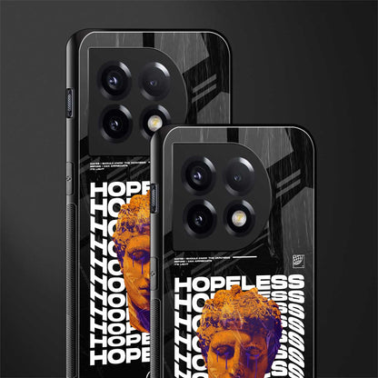 hopeless greek back phone cover | glass case for oneplus 11