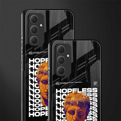 hopeless greek back phone cover | glass case for samsung galaxy a54 5g