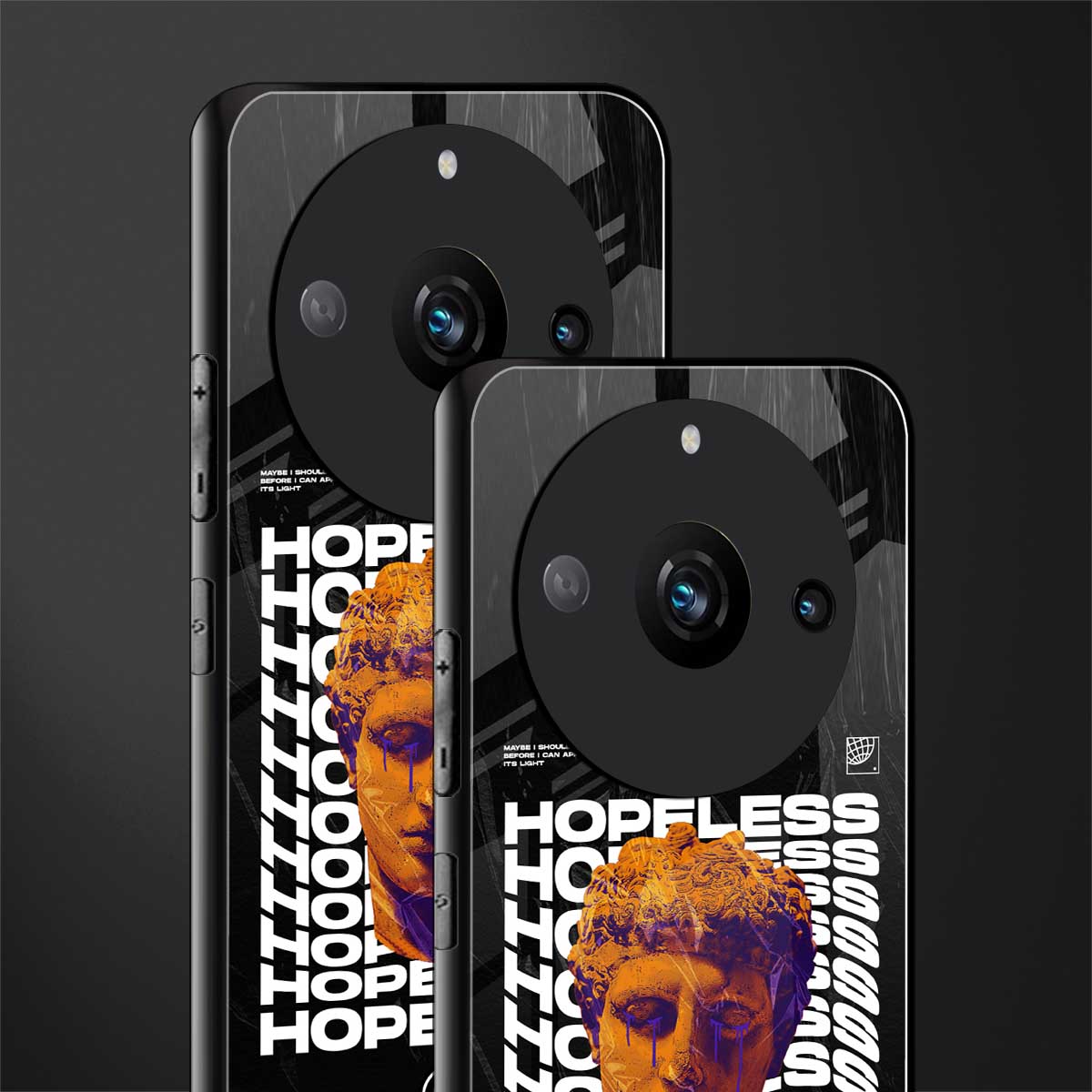 hopeless greek back phone cover | glass case for realme 11 pro 5g