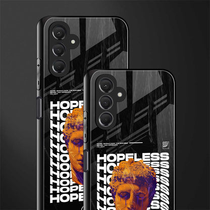 hopeless greek back phone cover | glass case for samsun galaxy a24 4g