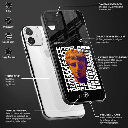 hopeless greek back phone cover | glass case for oppo f21 pro 5g