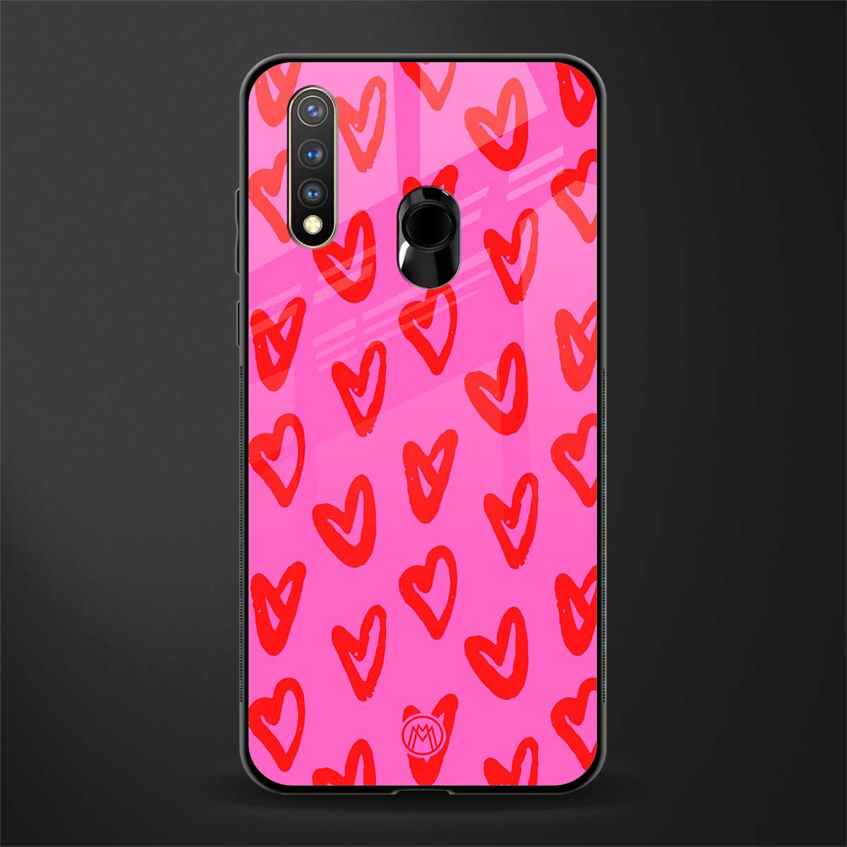 hot pink soul glass case for vivo u20 image