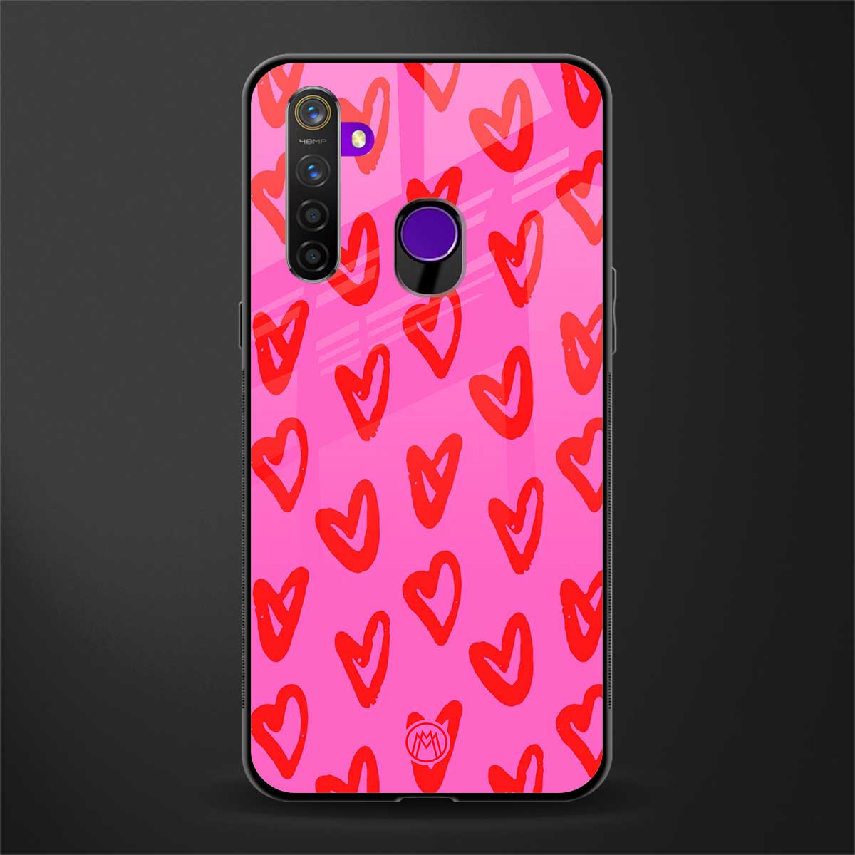 hot pink soul glass case for realme 5i image