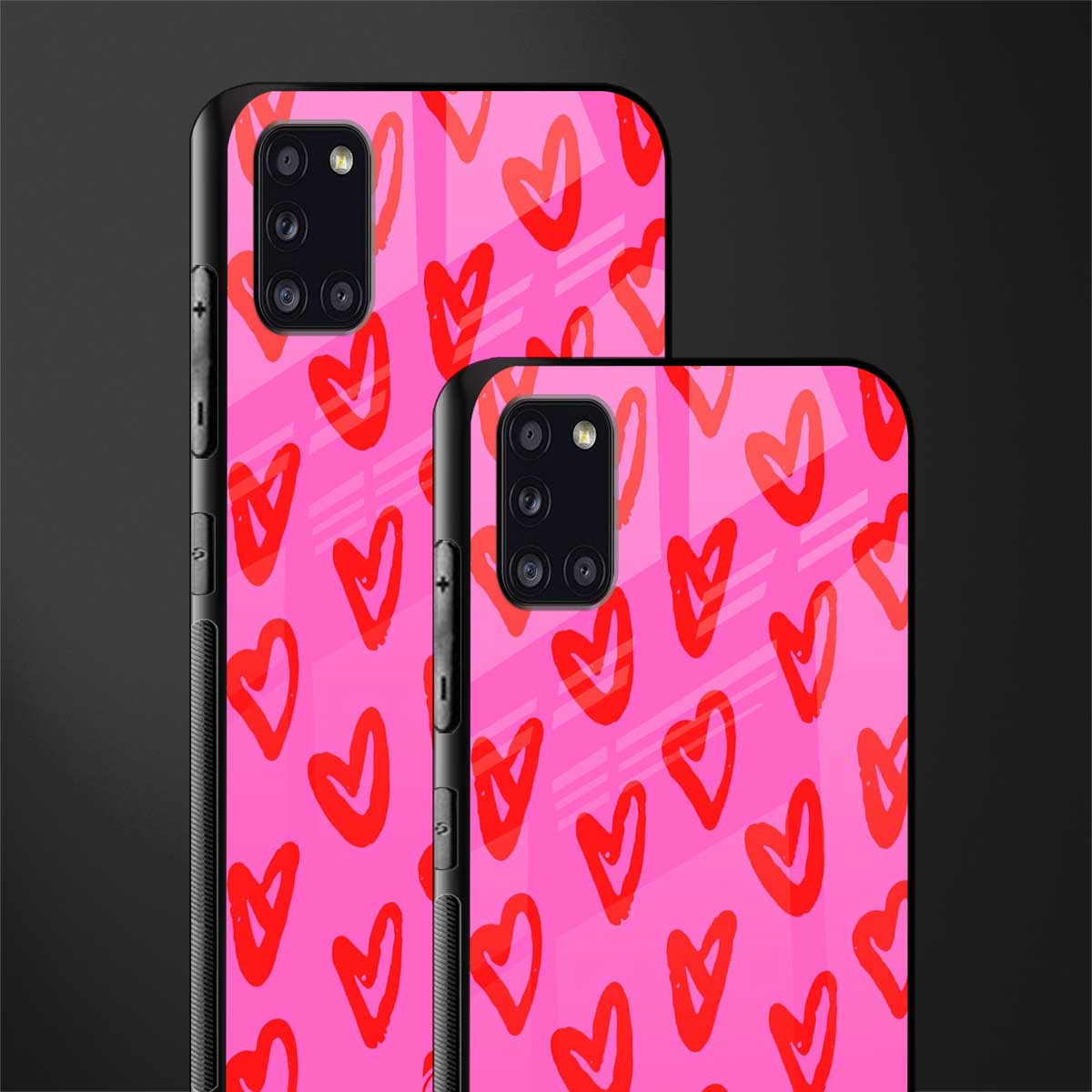 hot pink soul glass case for samsung galaxy a31 image-2