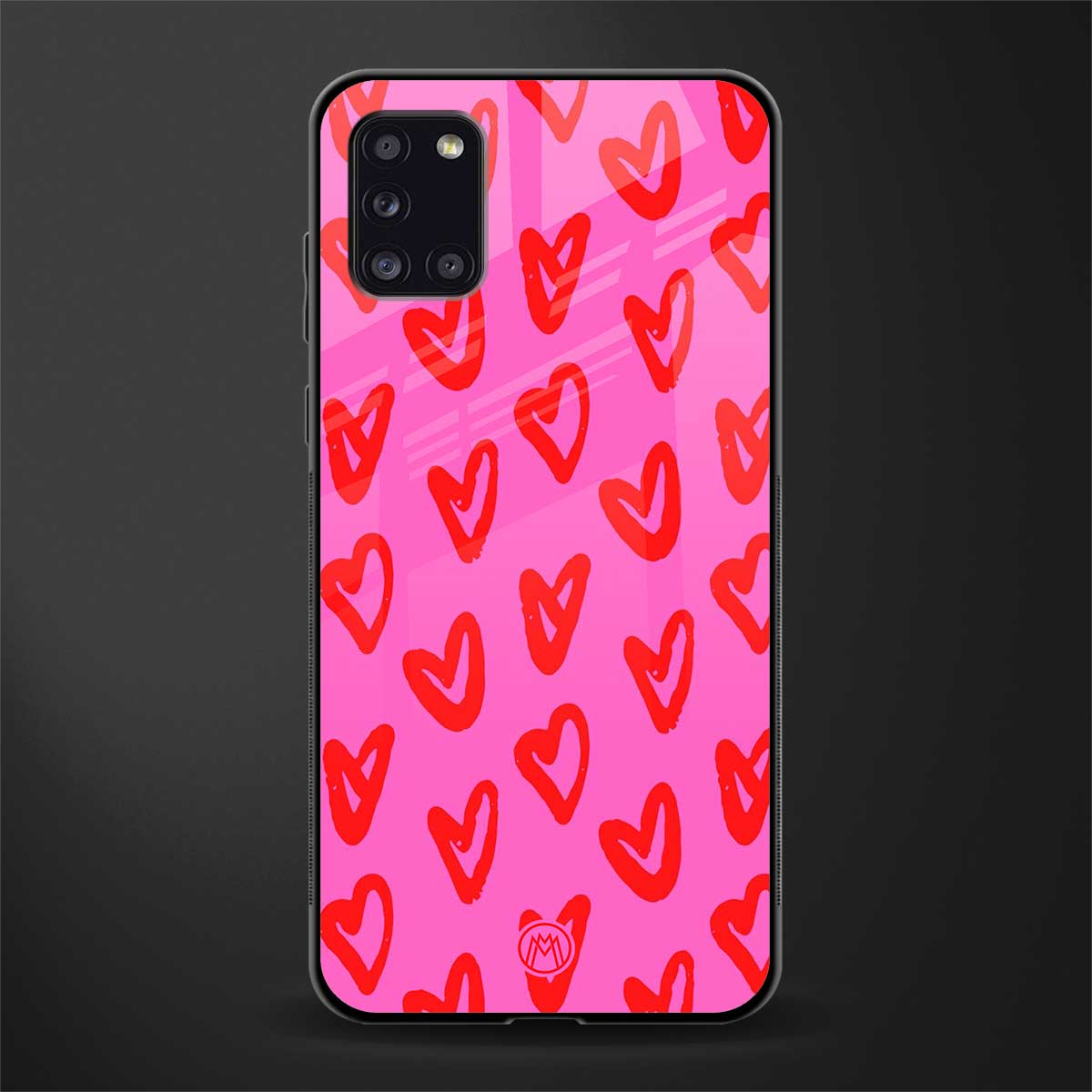 hot pink soul glass case for samsung galaxy a31 image