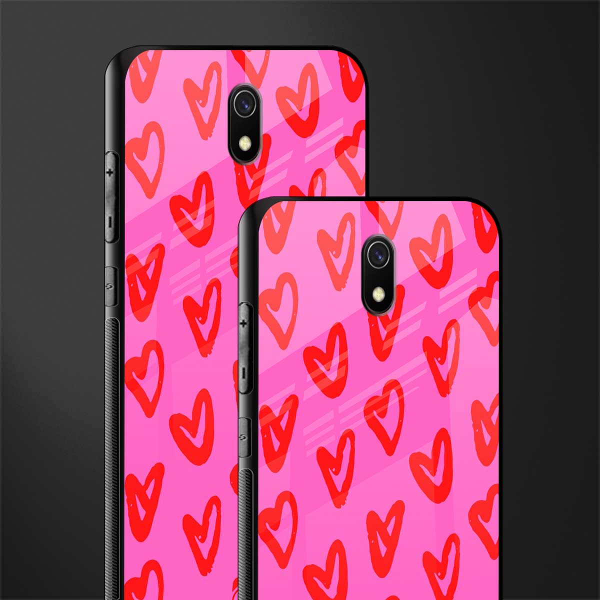 hot pink soul glass case for redmi 8a image-2