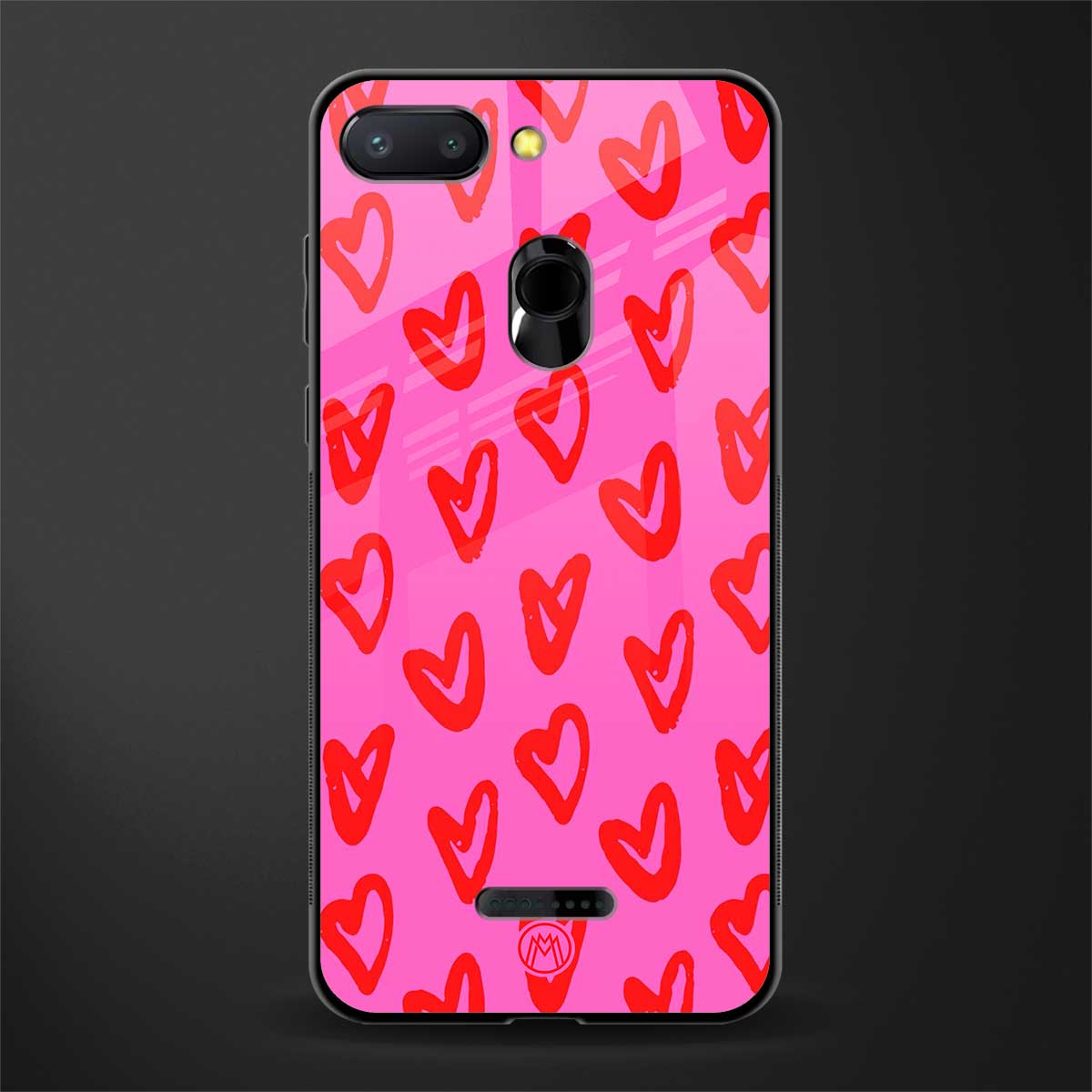 hot pink soul glass case for redmi 6 image