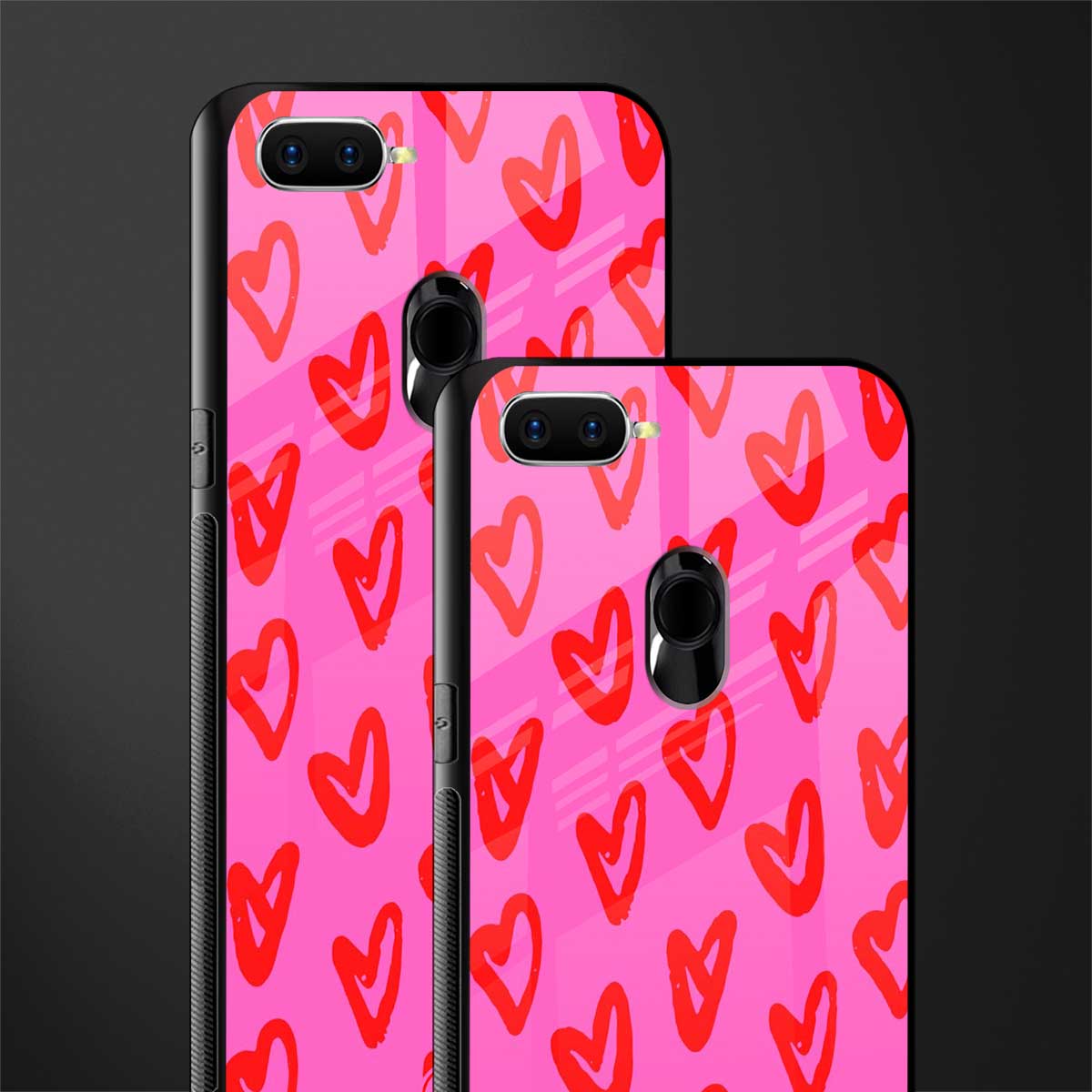 hot pink soul glass case for oppo a7 image-2
