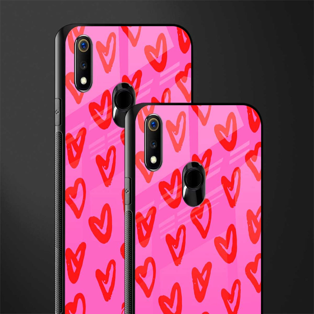 hot pink soul glass case for realme 3 pro image-2