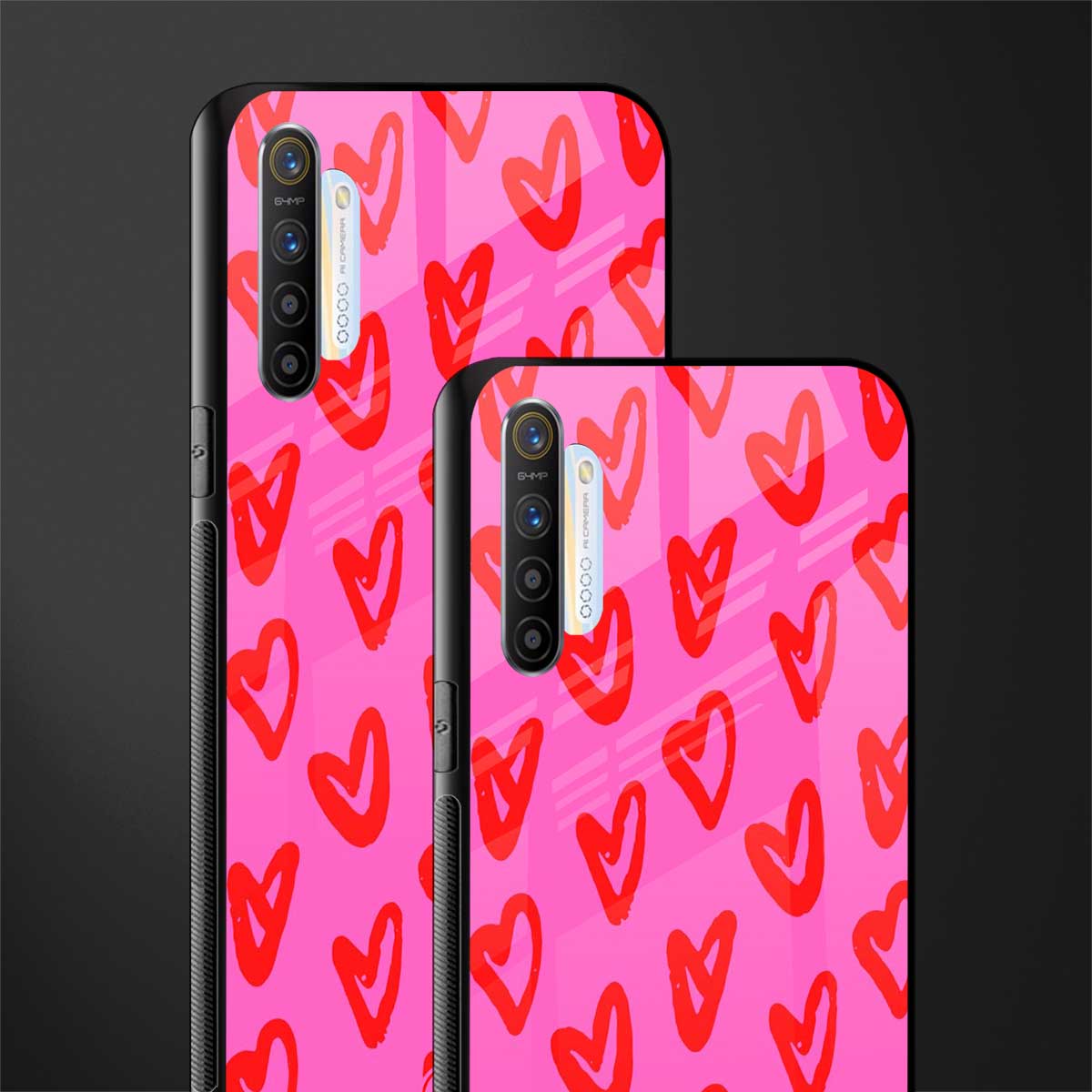 hot pink soul glass case for realme xt image-2