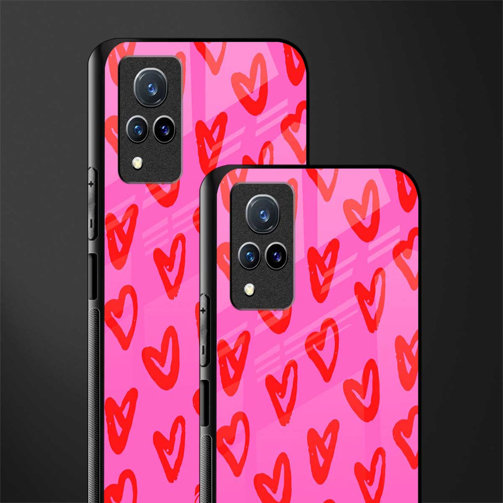 hot pink soul glass case for vivo v21 5g image-2