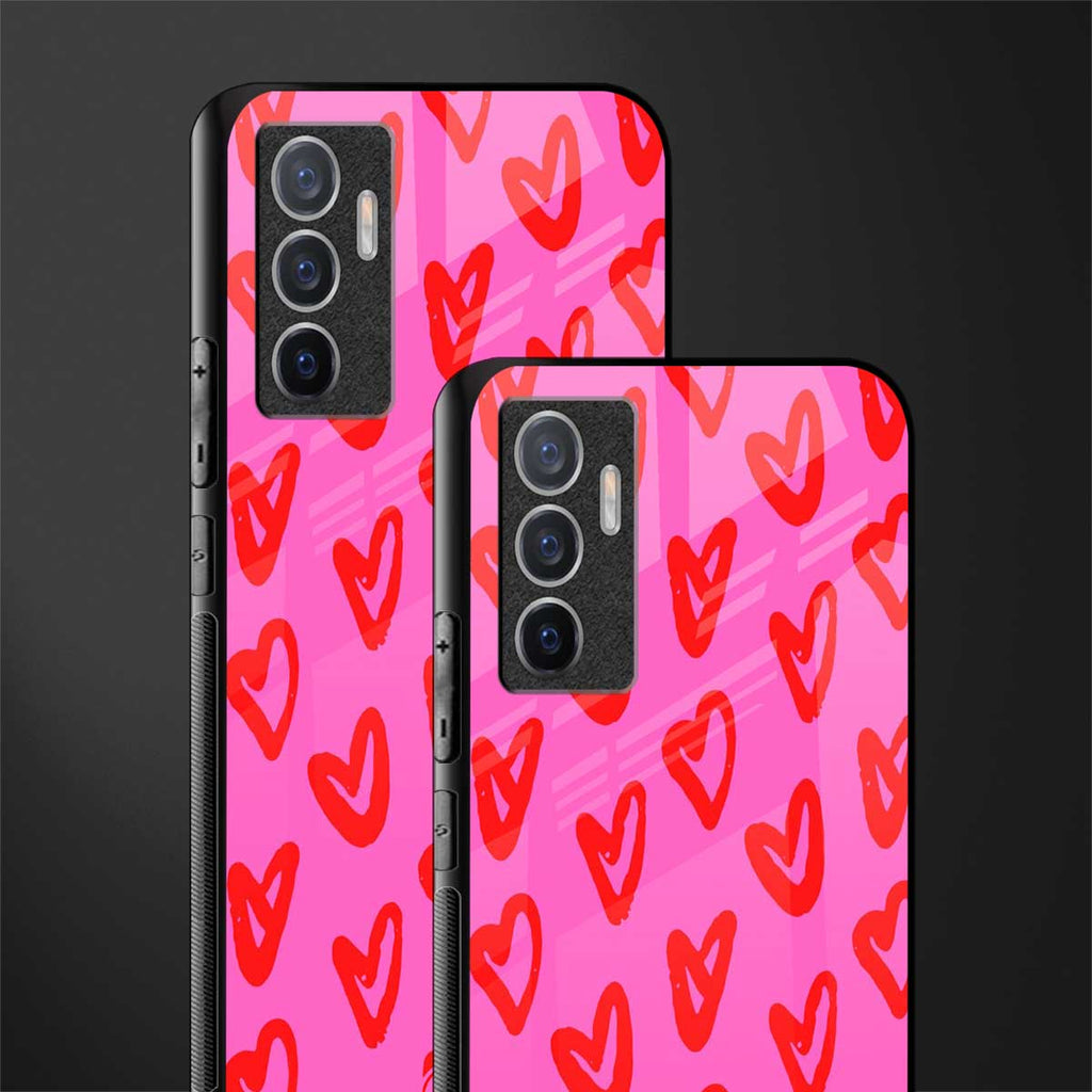 hot pink soul glass case for vivo v23e image-2