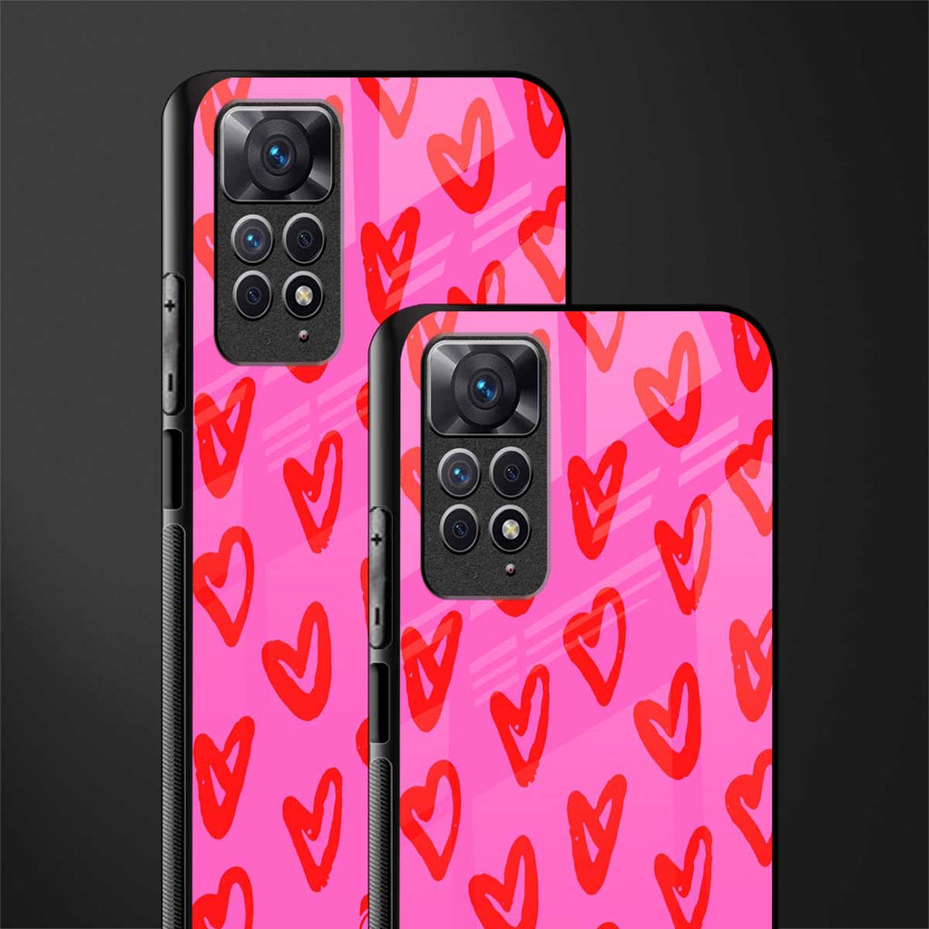 hot pink soul glass case for redmi note 11 pro image-2