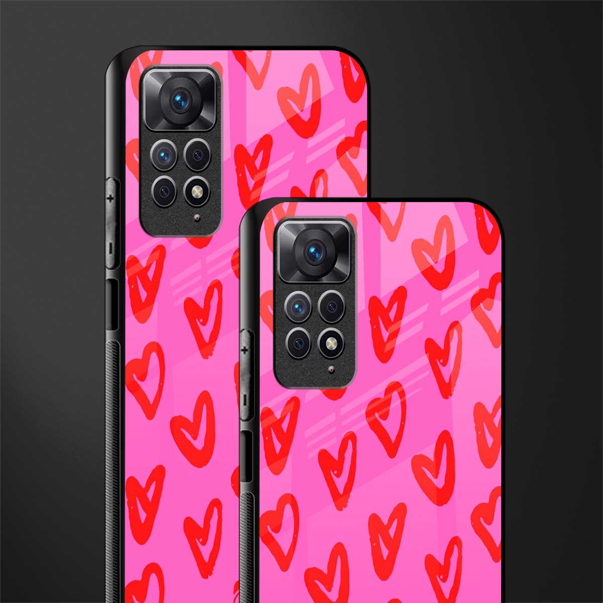 hot pink soul glass case for redmi note 11 pro image-2