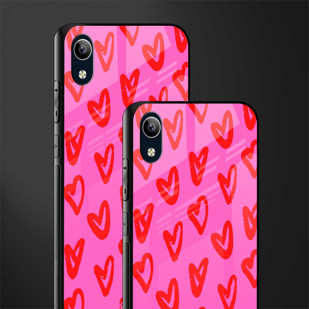 hot pink soul glass case for vivo y1s without fingerprint image-2