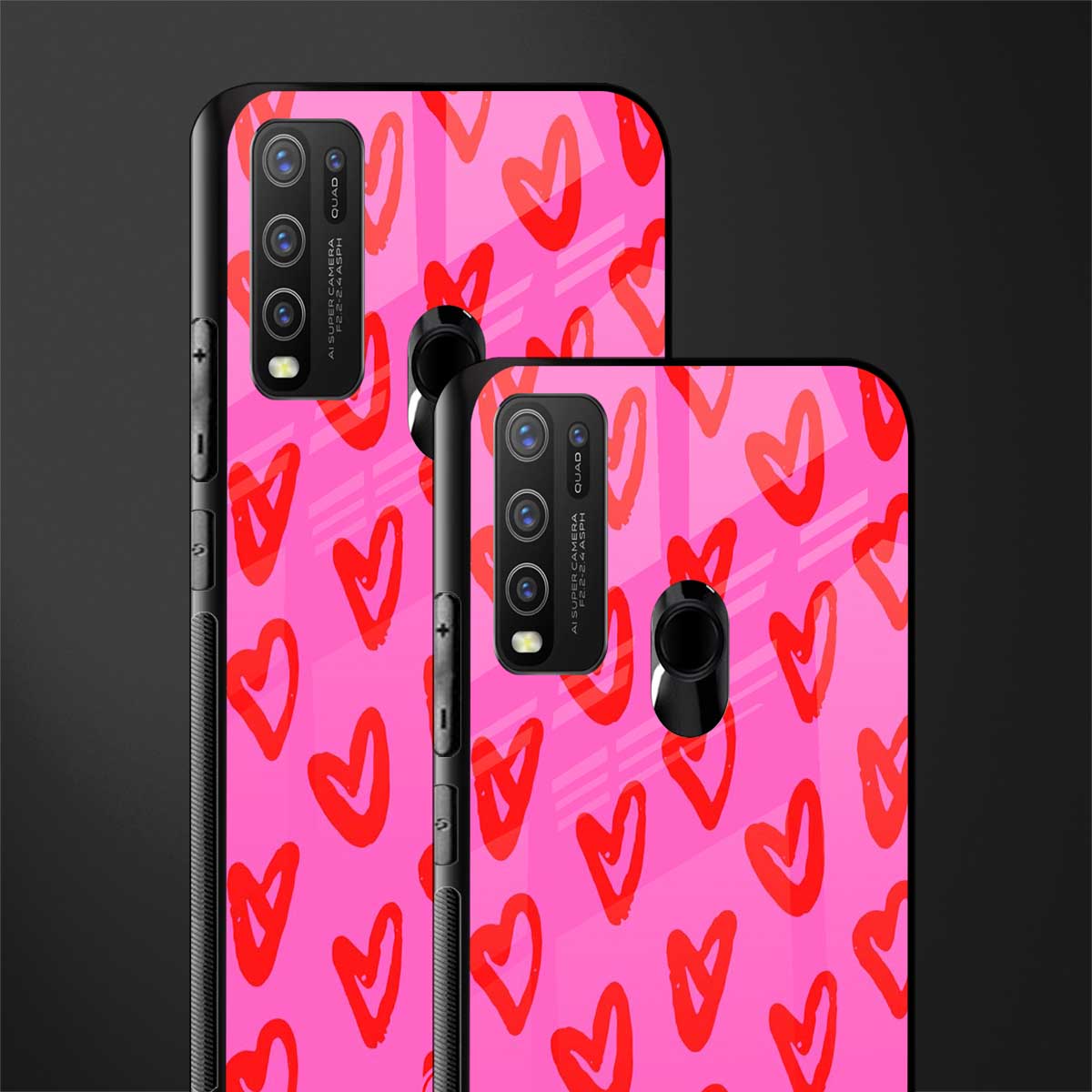 hot pink soul glass case for vivo y50 image-2