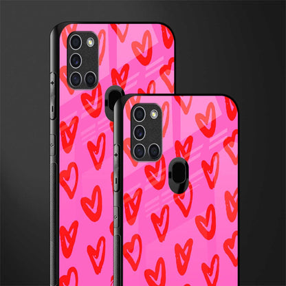 hot pink soul glass case for samsung galaxy a21s image-2