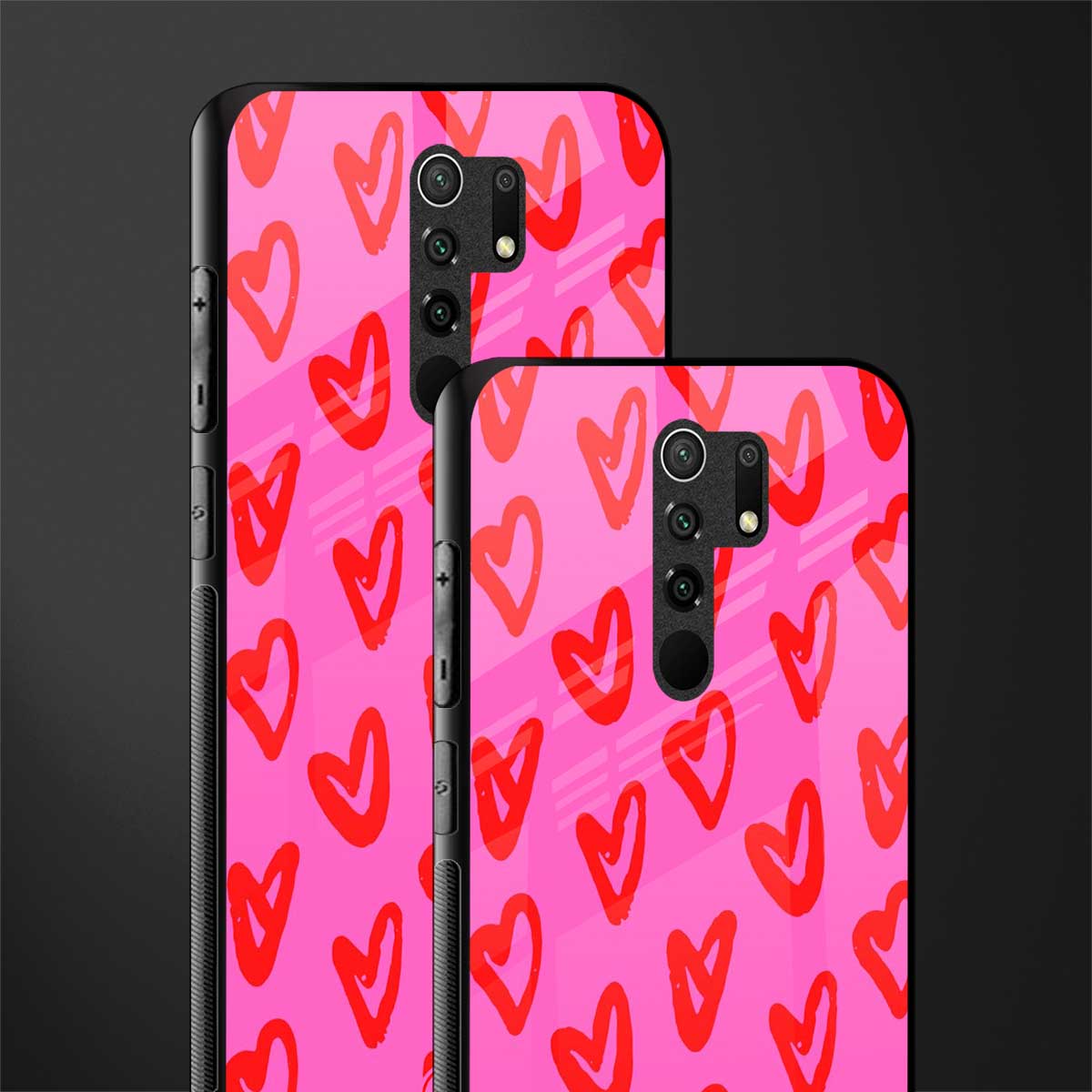 hot pink soul glass case for redmi 9 prime image-2