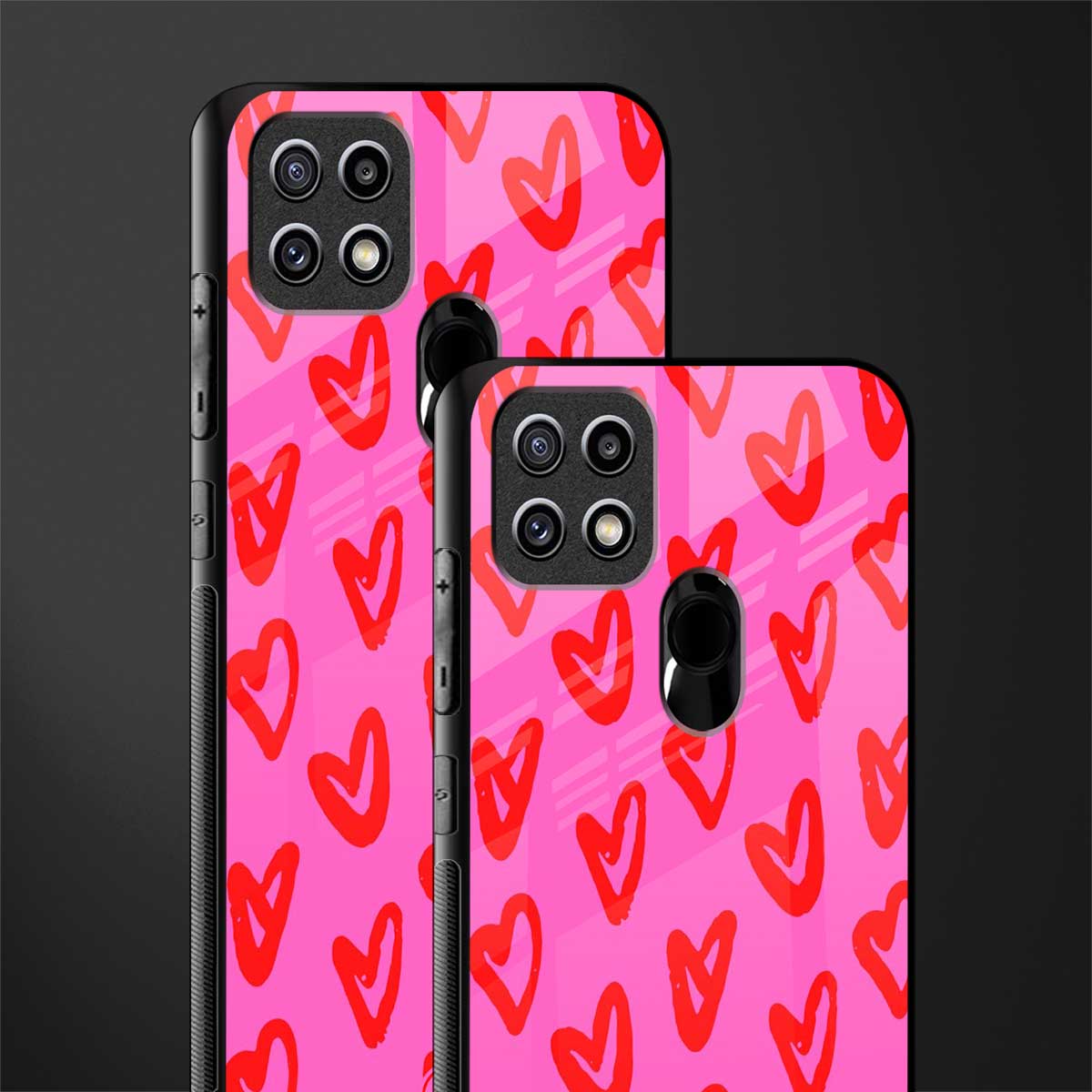 hot pink soul glass case for oppo a15 image-2