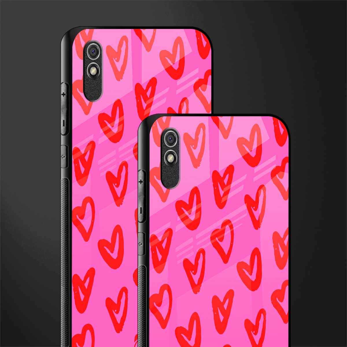 hot pink soul glass case for redmi 9i image-2