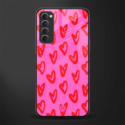 hot pink soul glass case for oppo reno 4 pro image