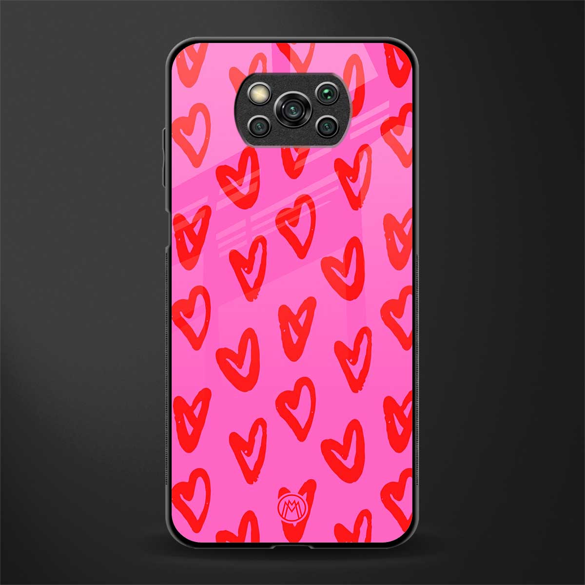 hot pink soul glass case for poco x3 image
