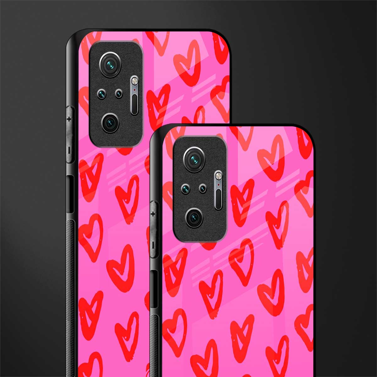 hot pink soul glass case for redmi note 10 pro image-2