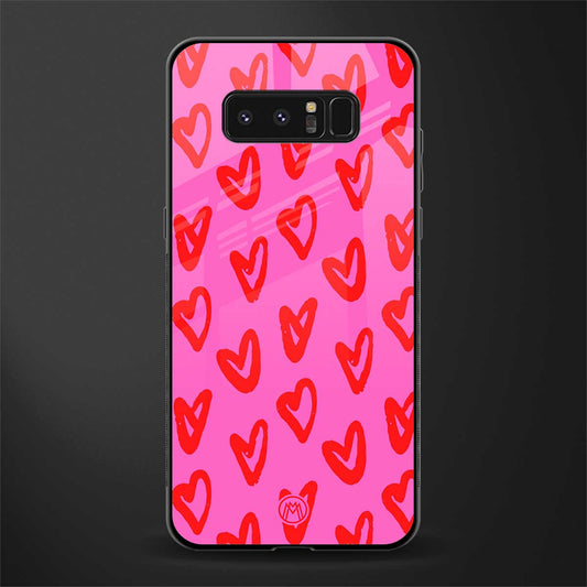 hot pink soul glass case for samsung galaxy note 8 image
