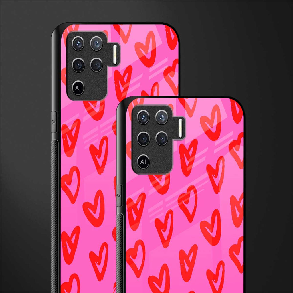 hot pink soul glass case for oppo f19 pro image-2