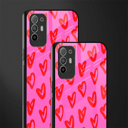 hot pink soul glass case for oppo f19 pro plus image-2