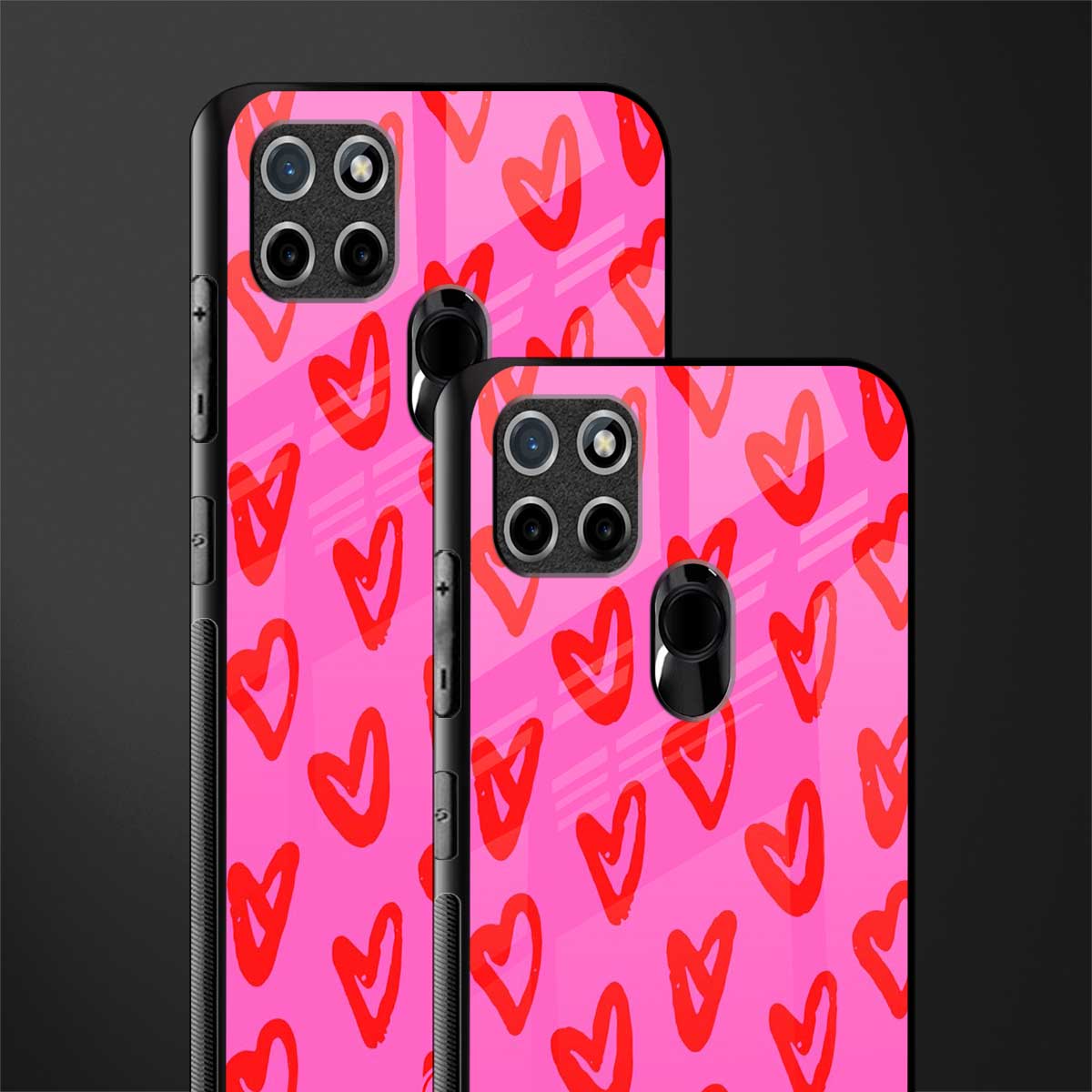 hot pink soul glass case for realme c21 image-2