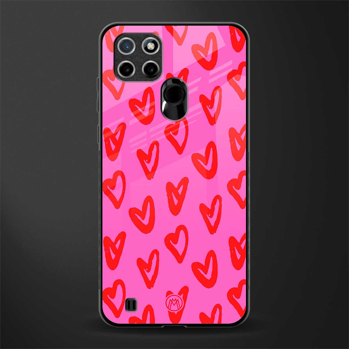 hot pink soul glass case for realme c21 image