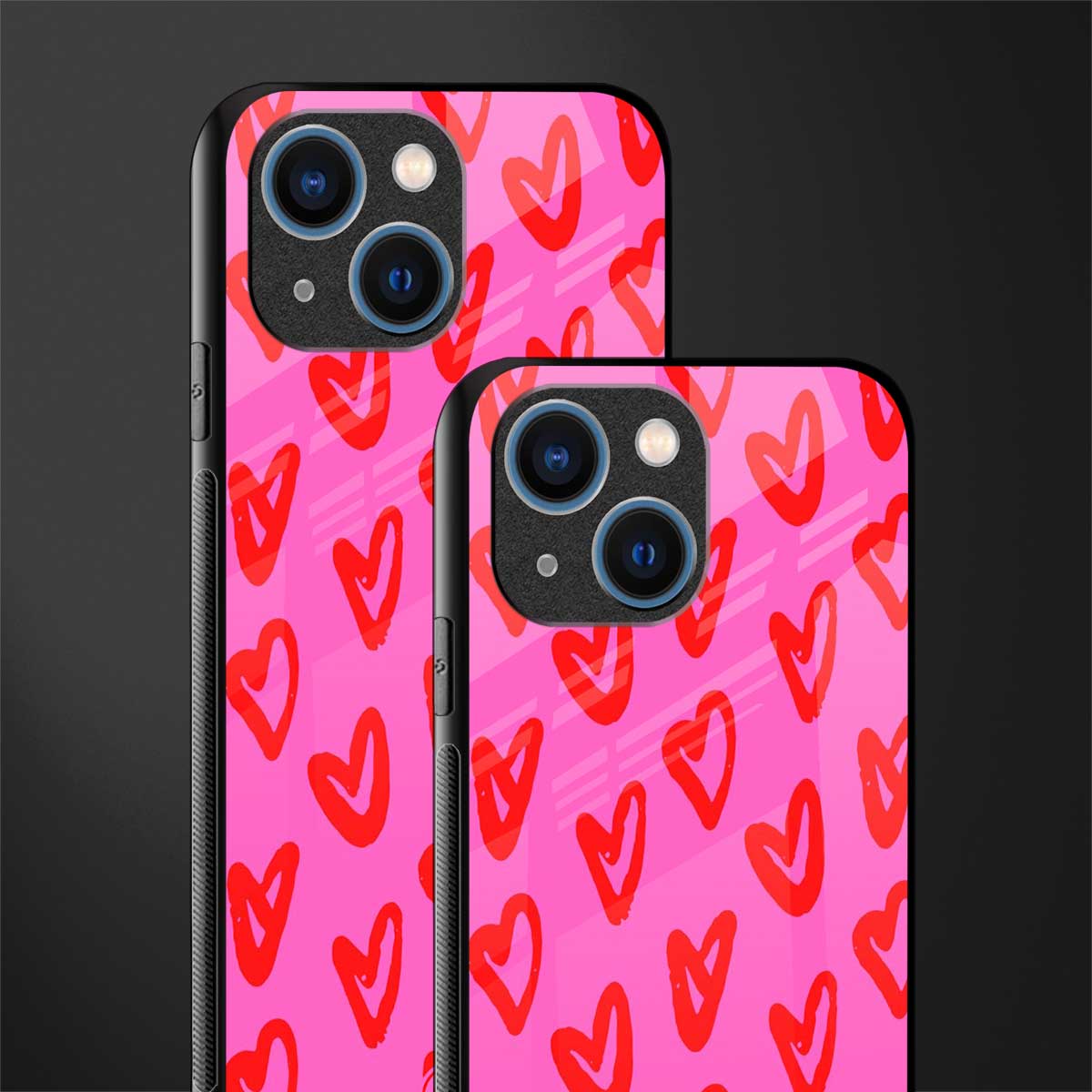 hot pink soul glass case for iphone 13 mini image-2
