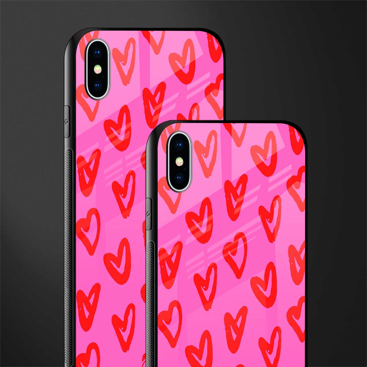 hot pink soul glass case for iphone xs max image-2