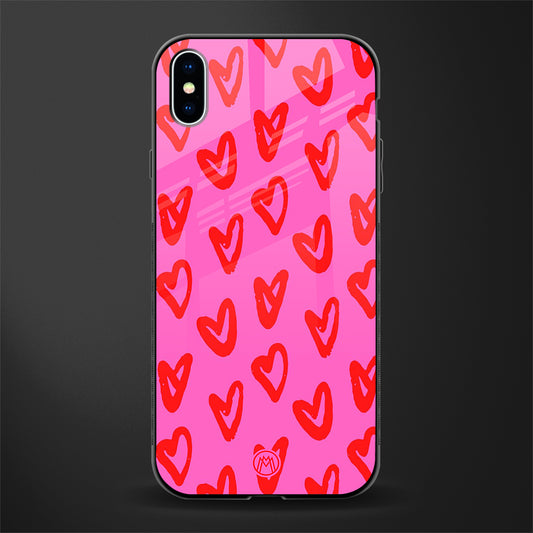 hot pink soul glass case for iphone xs max image
