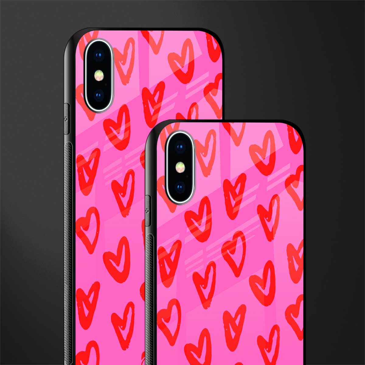 hot pink soul glass case for iphone xs image-2