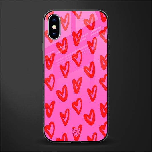 hot pink soul glass case for iphone xs image