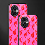 hot pink soul back phone cover | glass case for oppo f21 pro 5g
