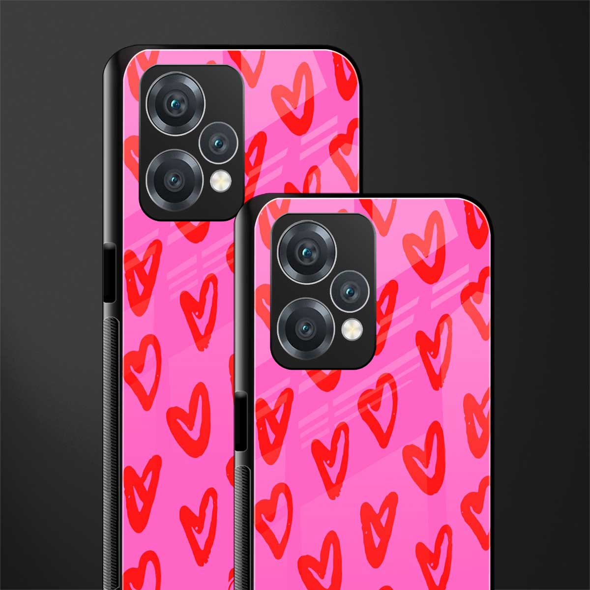 hot pink soul back phone cover | glass case for oneplus nord ce 2 lite 5g
