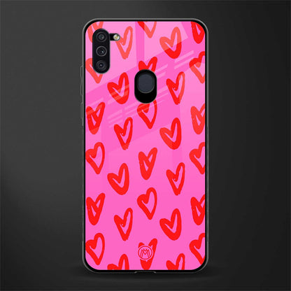 hot pink soul glass case for samsung galaxy m11 image