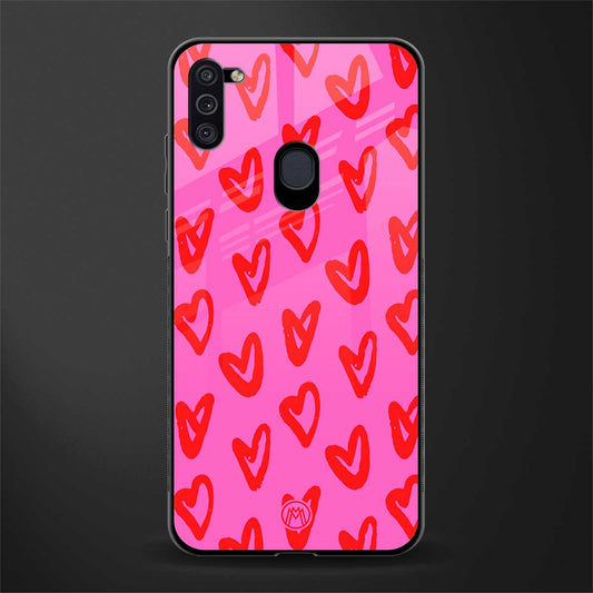 hot pink soul glass case for samsung galaxy m11 image