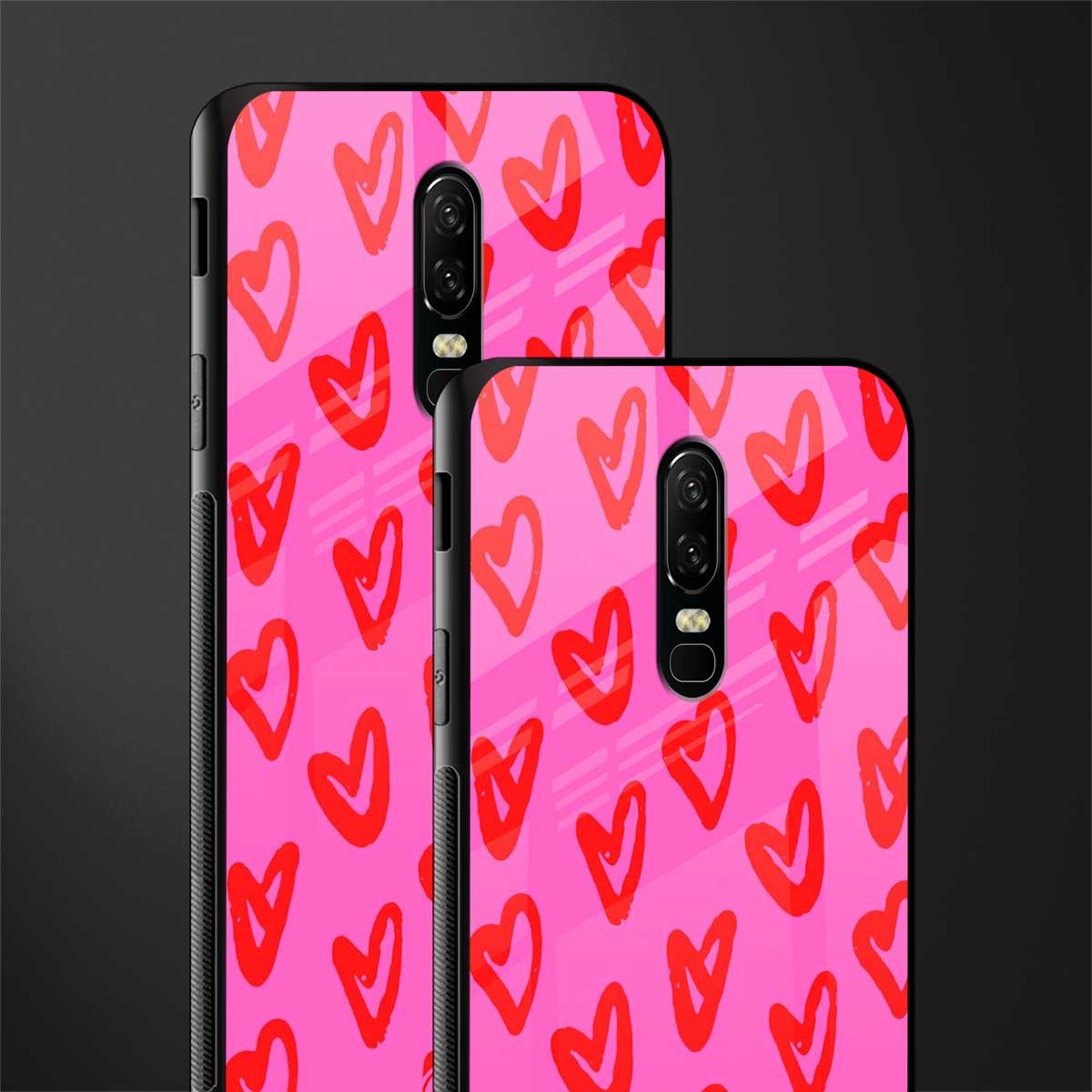 hot pink soul glass case for oneplus 6 image-2