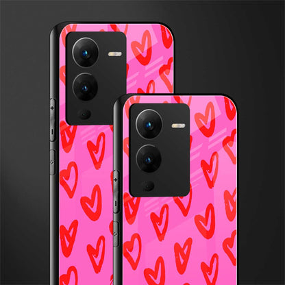 hot pink soul back phone cover | glass case for vivo v25 pro 5g